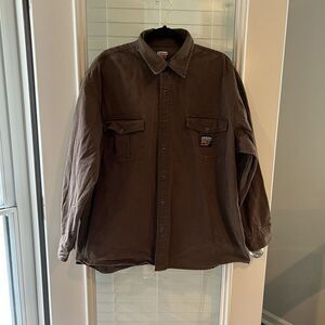 Timberland Pro Series Men’s Work  Shirt XL Button Down Pearl Snap